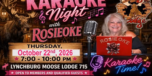 Rosieoke Karaoke Entertains in the Social Quarters