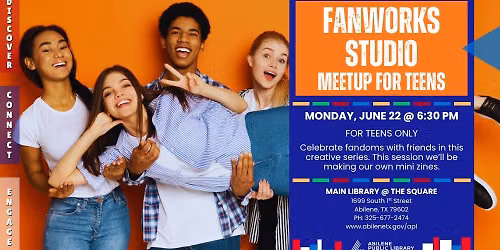Fanworks Studio for Teens: Zines (Main Library)
