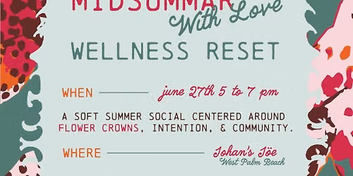 Midsommar Flower Crown and Wellness Event\ud83c\udf38