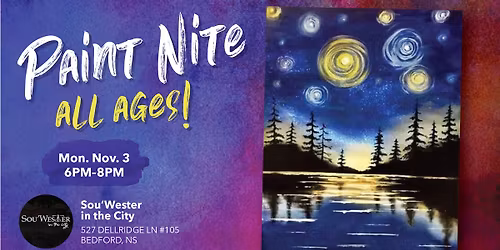 ALL AGES Paint Nite - Starry Lake