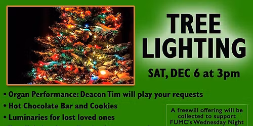 Organ Concert, Carol Sing, and Tree Lighting
