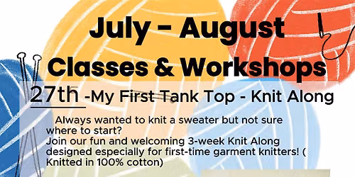 My First Tank Top- Knit Along