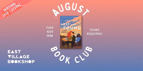 East Village Bookshop (Midtown\/J Street): August 2026 Book Club