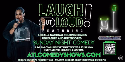 Laugh Out Loud Sunday Comedy @ Kats Cafe