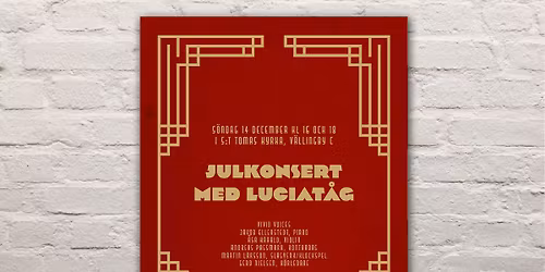 Julkonsert med Luciat\u00e5g, kl 16 och kl 18