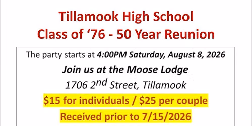 THS 50 year reunion for the class of 1976