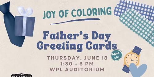 Joy of Coloring - Father's Day Greeting Cards