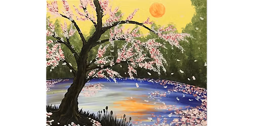 Zen Blossoms at Dusk - Paint and Sip in Houston | Classpop!\u2122