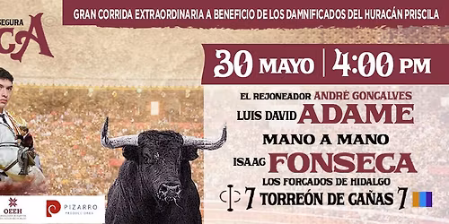 GRAN CORRIDA EXTRAORDINARIA BENEFICA 30\/05\/2026
