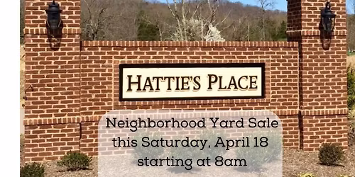 Neighborhood Yard Sale