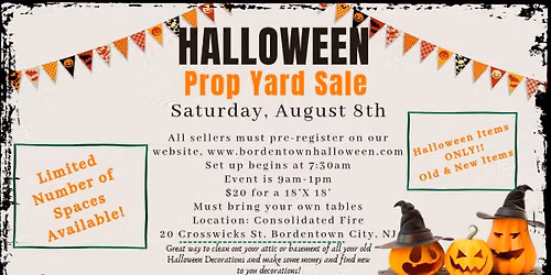 Halloween Prop Yard Sale