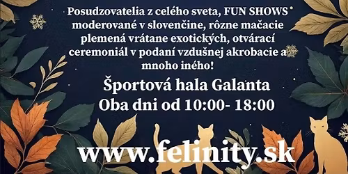 WCF CAT SHOW\/ V\u00ddSTAVA MA\u010cIEK 15.-16.11.2025 GALANTA