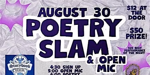 Poetry Slam & Open Mic $50 prize