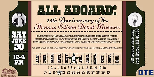 25th Anniversary Celebration of the Thomas Edison Depot Museum