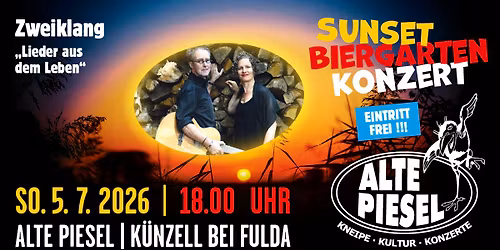 Zweiklang | Lieder aus dem Leben | Sunset Biergarten Konzert | EINTRITT FREI!