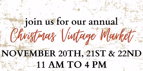 Christmas Vintage Market at Riverside Farms