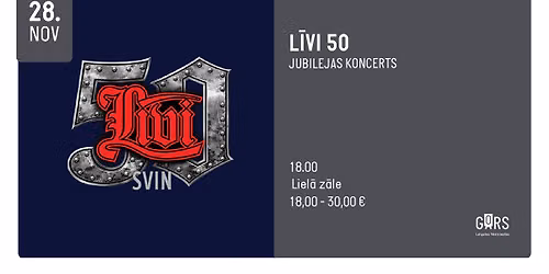 L\u012aVI 50. Jubilejas koncerts
