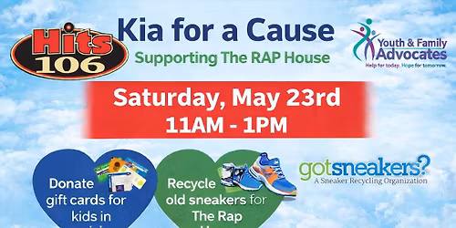 Kia for a Cause- RAP House -Turn Old Sneakers into New Hope