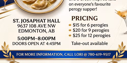 Greek Perogy Supper