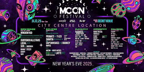 Moon Fest 2025 | NYE | Invicta Audio x Rumble In The Jungle x Bris-Tek