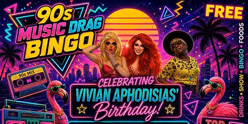 90s Music Drag Bingo for Tap Room Pride Bash