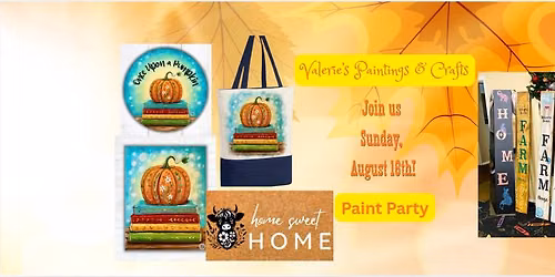Pumpkins & Porch Leaners Paint Party