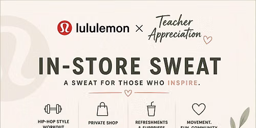 Teacher Appreciation In-Store Sweat