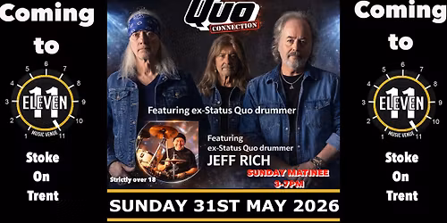 Quo Connection Matinee show live at Eleven Stoke on trent.