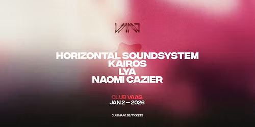 Club Vaag | 2026 Opening Night