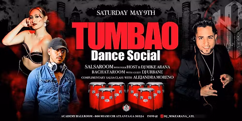 TUMBAO Dance Social (2 ROOMs, Complimentary Class, BYOB)