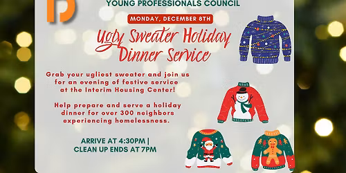 DuPagePads YPC: Ugly Sweater Holiday Dinner Service at the IHC