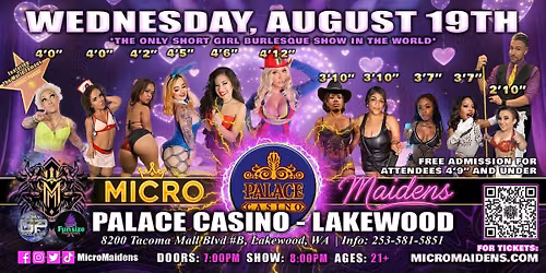 Lakewood, WA - Micro Maidens Dwarf Dancers @Palace Casino