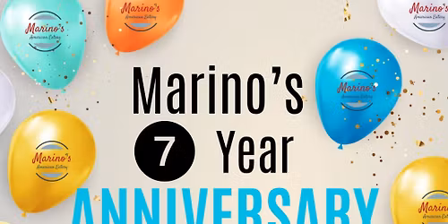 Marino\u2019s 7 Year Anniversary Celebration & Stick City Brewing Collaboration Release and TAP TAKEOVER