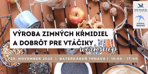 Výroba zimných kŕmidiel a dobrôt pre vtáčiky - workshop