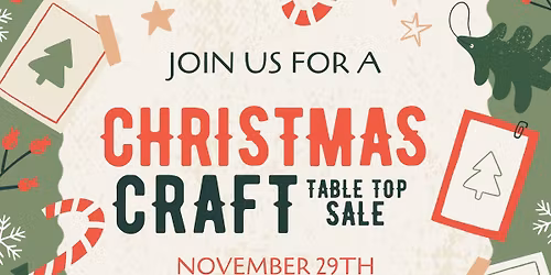 Christmas Craft Table Top Sale