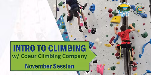Intro to Climbing w\/ Coeur Climbing Company NOVEMBER SESSION
