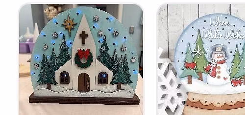 12\/04\/2025 6 pm Light Up Church or Snowman