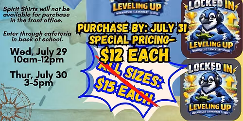 Spirit Wear Pop-Up Shop