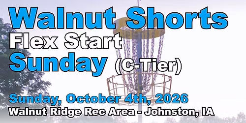 Walnut Shorts Flex Start Sunday 2026