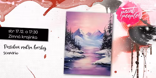 Zimn\u00e1 krajinka - Ma\u013euj s PaintPeople