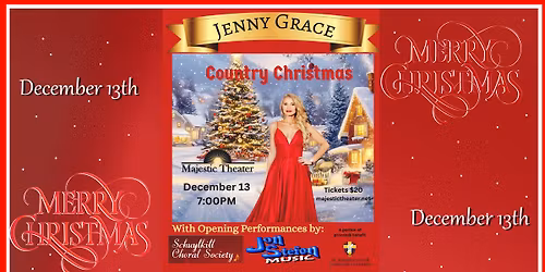 Jenny Grace @ the Majestic Theater Dec 13th