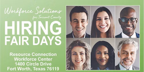 Resource Connection Workforce Center Hiring Fair Days Event
