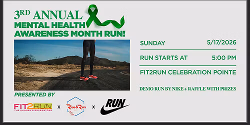 Mental Health 2-Miler with Fit2Run x Rise and Run x NIKE