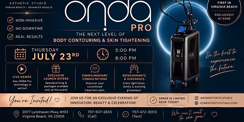 ESME ESTHETIC STUDIO ONDA PRO BODY CONTOUR LAUNCH EVENT
