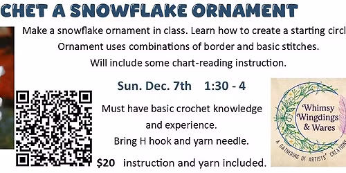 Crochet Snowflake Ornament