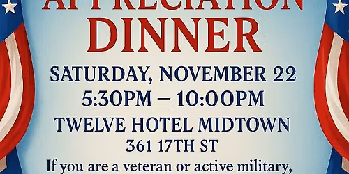 Veteran Appreciation Dinner
