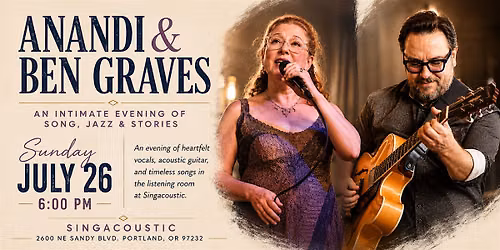 Sunday at Singacoustic: Ben Graves & Anandi