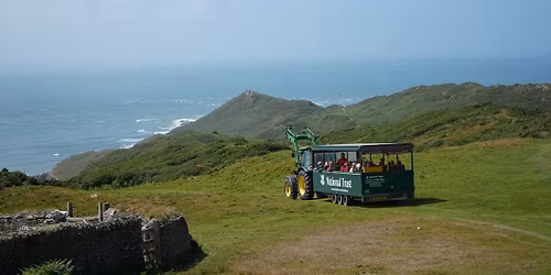 May half term tractor trailer rides at Morte Point 