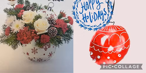 DIY Christmas flower design class
