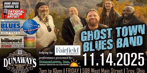 LIVE Music w\/ The Ghost Town Blues Band